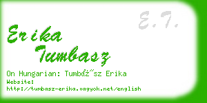 erika tumbasz business card